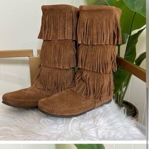 Minnetonka Fringe Boots